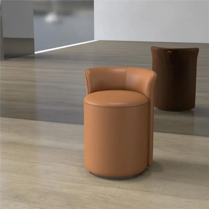 Moderne volledig met leer beklede kleedstoel